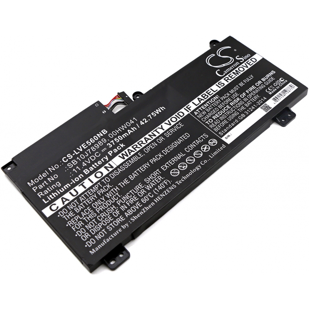 Batterier Ersätter ThinkPad S5 (20G4S00100)
