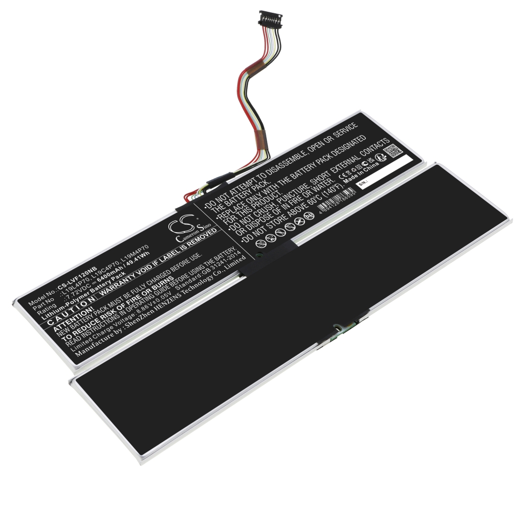 Batterier Ersätter ThinkPad X1 Fold Gen 1-20RK0033ZA