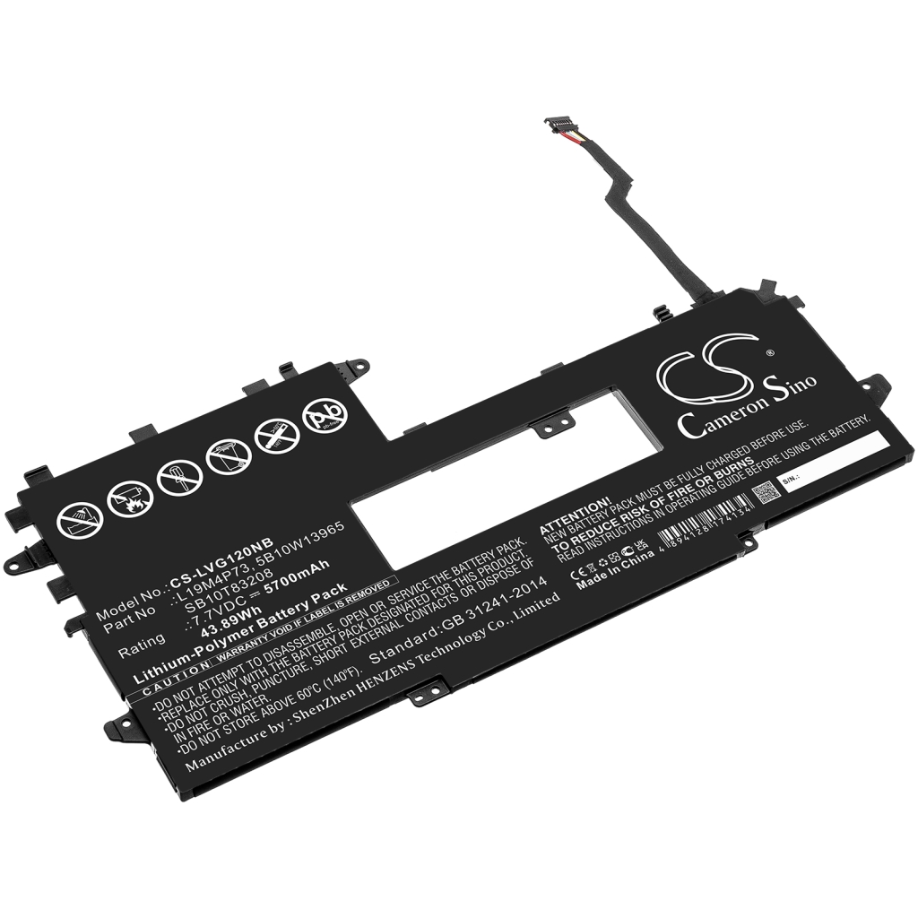 Batterier Ersätter ThinkPad X1 Titanium Yoga G1-20QA0030GE