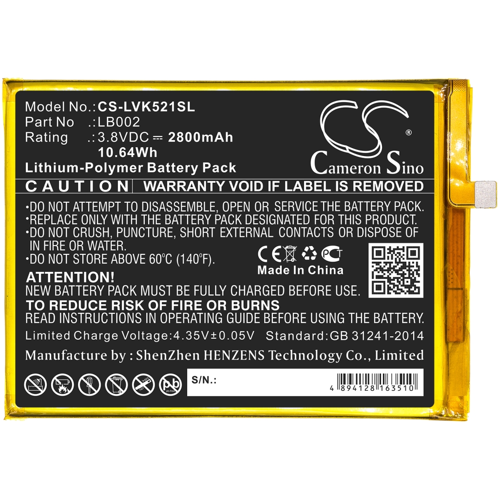 Battery Replaces LB002