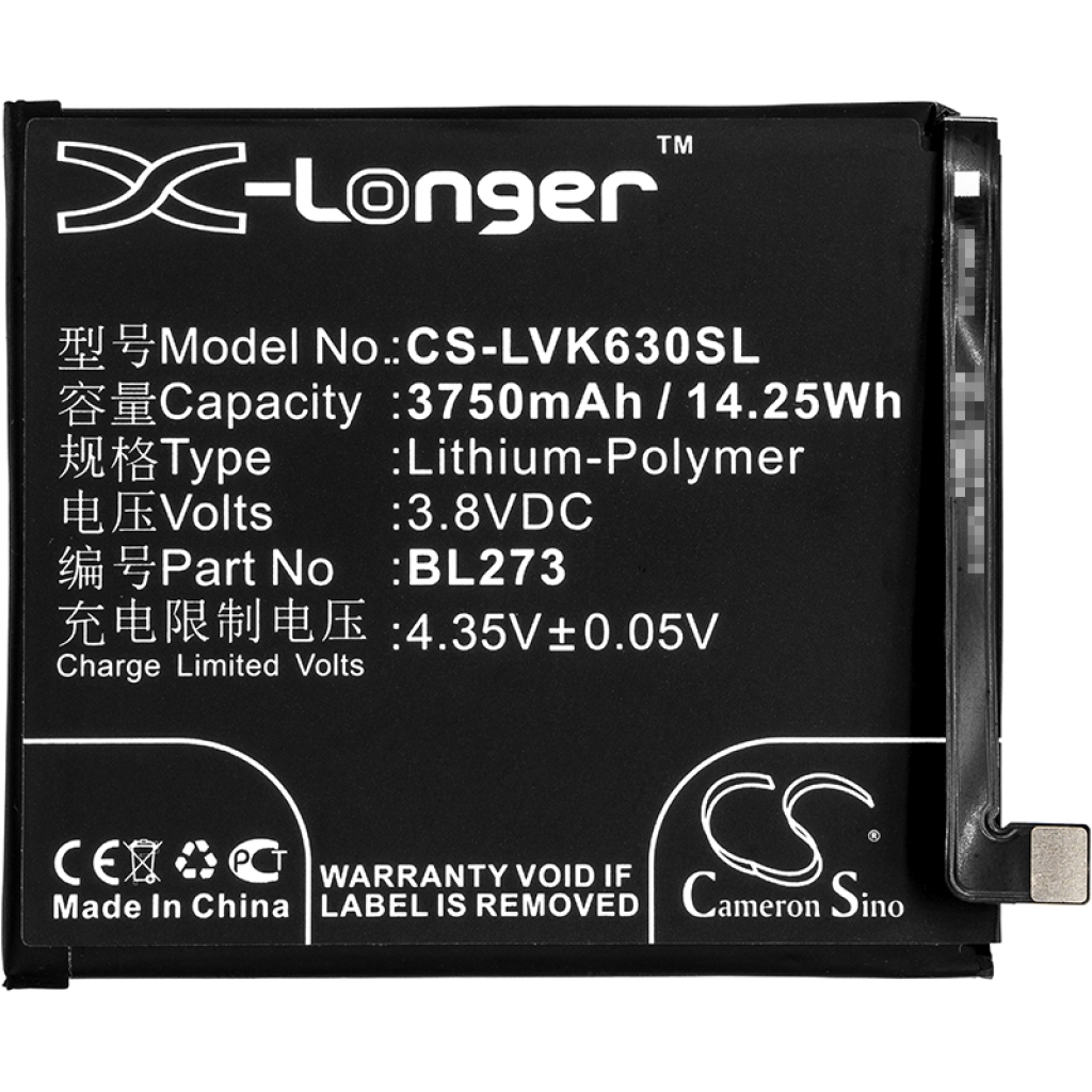 Batterier till mobiltelefoner Lenovo CS-LVK630SL