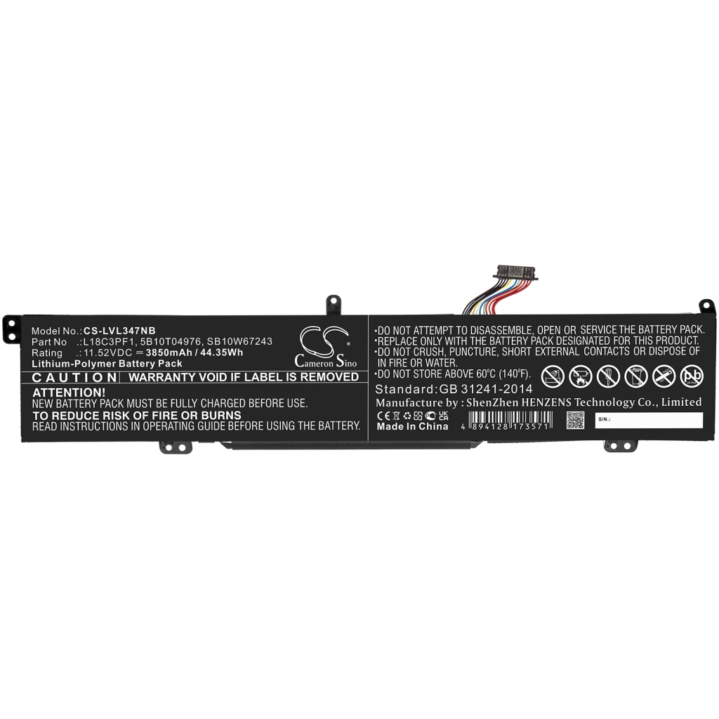 Batterier Ersätter Ideapad L340-17irh 81ll00f5ck