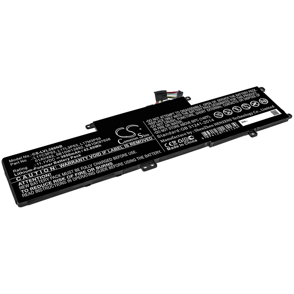 Batterier Ersätter ThinkPad L390 Yoga 20NUS1TA00