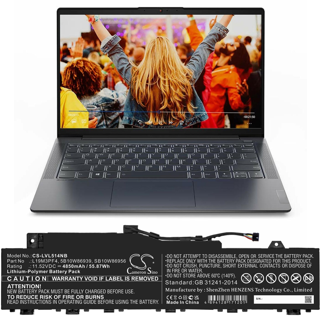 Notebook battery Lenovo IdeaPad 5 14ARE05