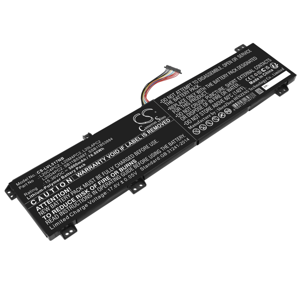 Batterier till bärbara datorer Lenovo CS-LVL517NB