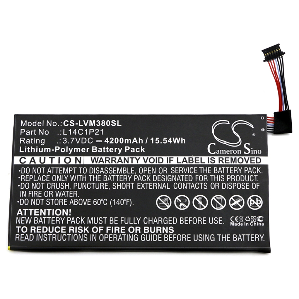 Batterier för surfplattor Lenovo CS-LVM380SL