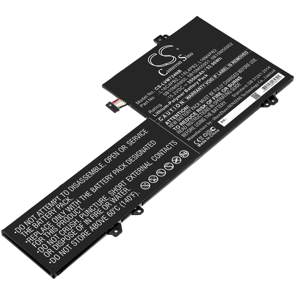 Batterier Ersätter IdeaPad 720s-14IKB(80XC001GKR)