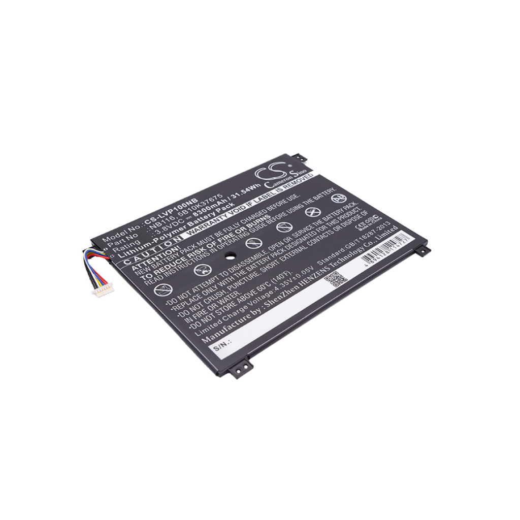 Batterier Ersätter IdeaPad 100S-11IBY(80R200DHGE)