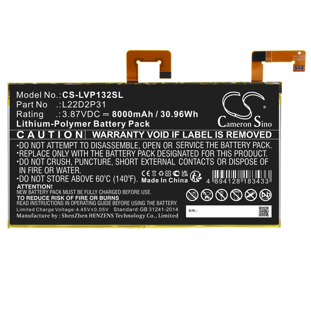 Batterier för surfplattor Lenovo CS-LVP132SL