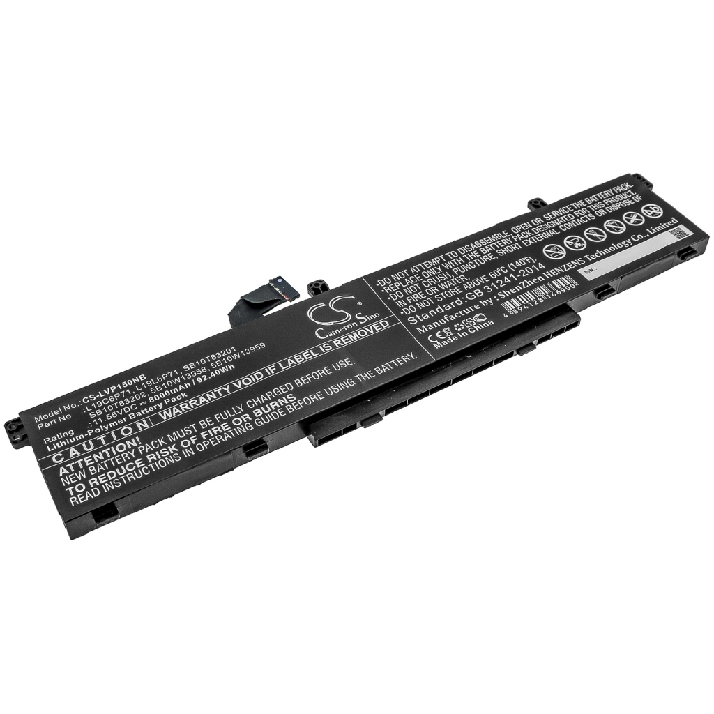 Batterier Ersätter ThinkPad P15 Gen 1 20SUS0TY0V