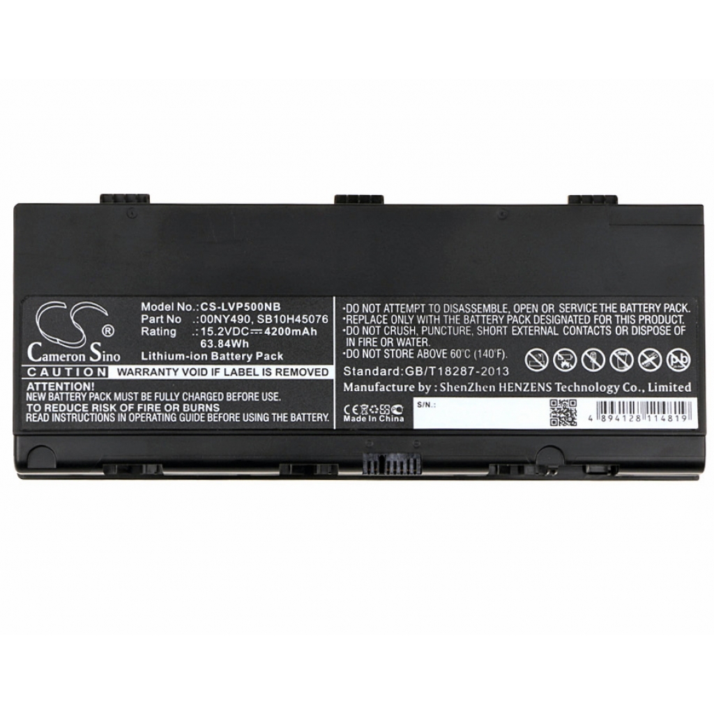 Batterier Ersätter ThinkPad P51 20HHA01VCD