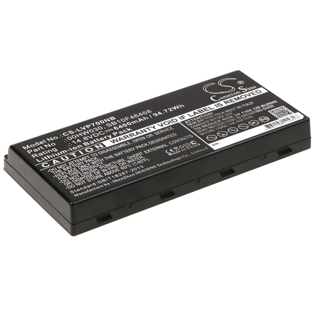 Batterier Ersätter ThinkPad P70 Mobile Xeon Workstation