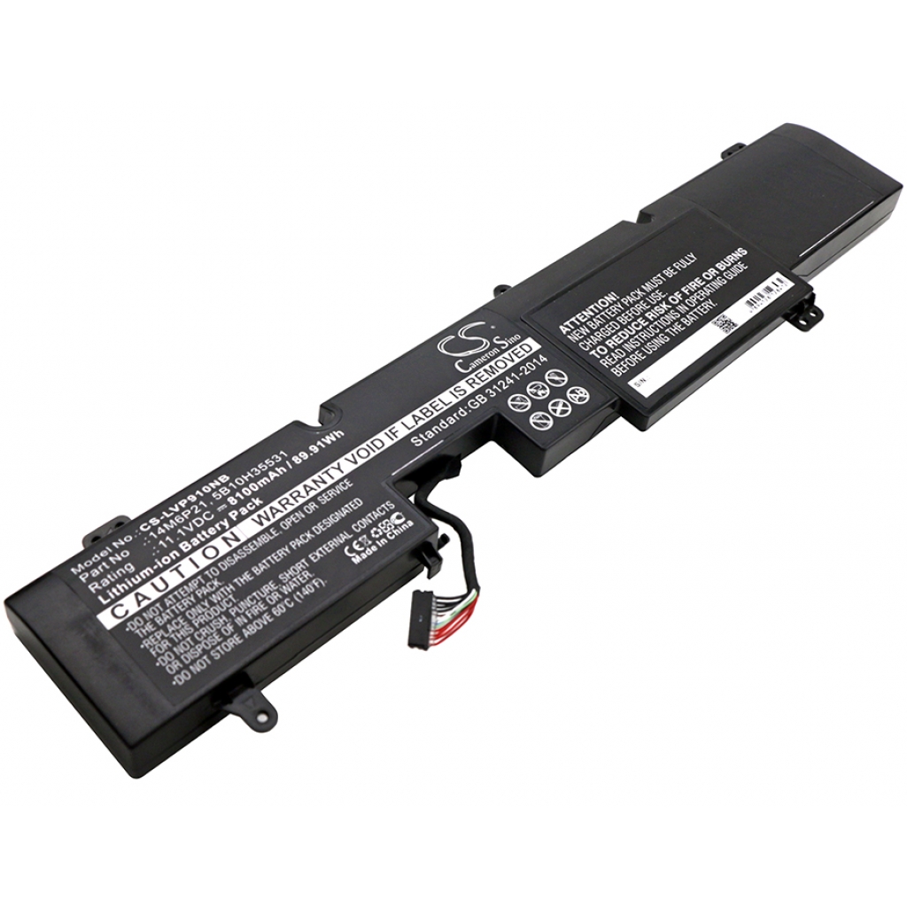 Batterier Ersätter IdeaPad Y900-17ISK- 80Q1006GRA