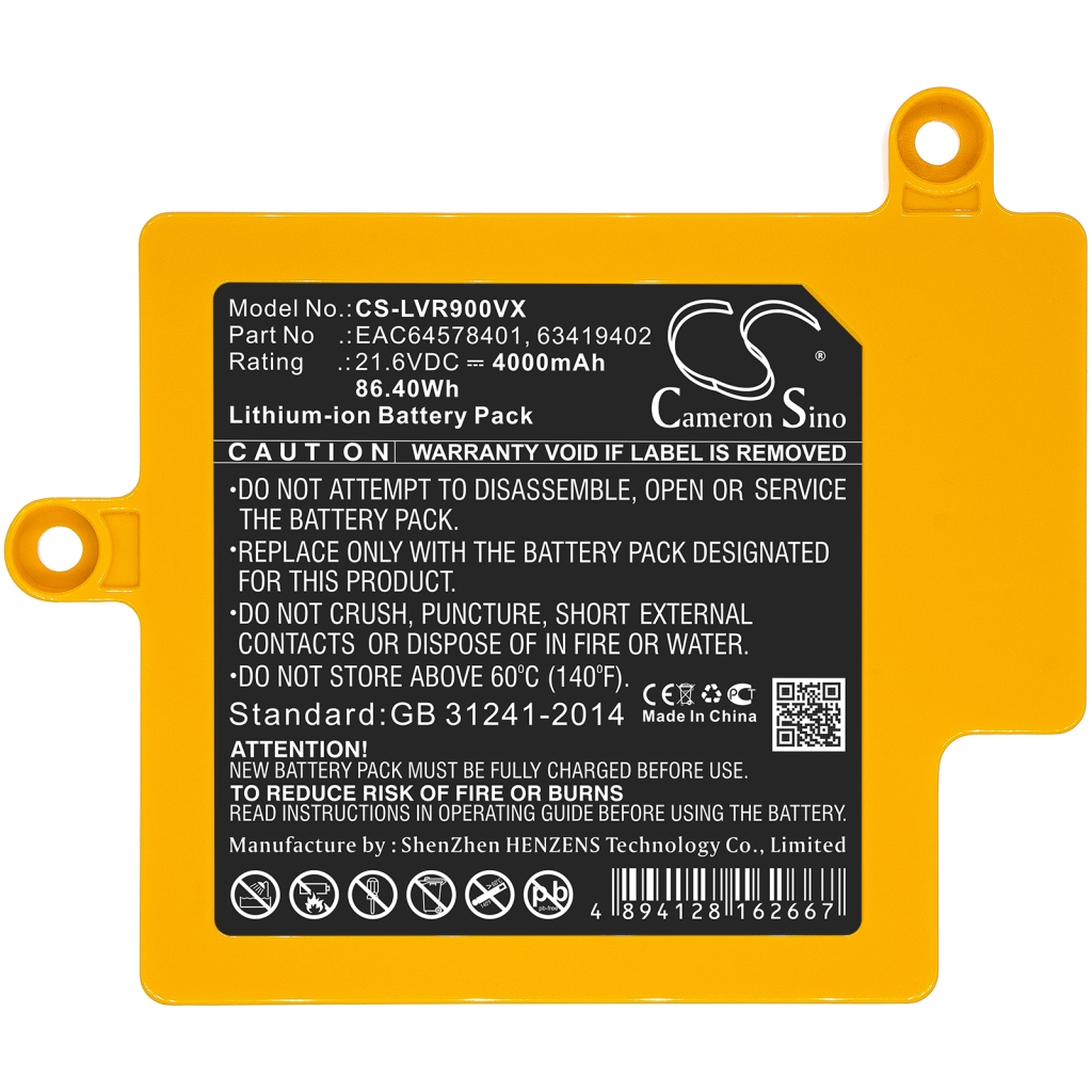 Batterier Ersätter EAC64578402