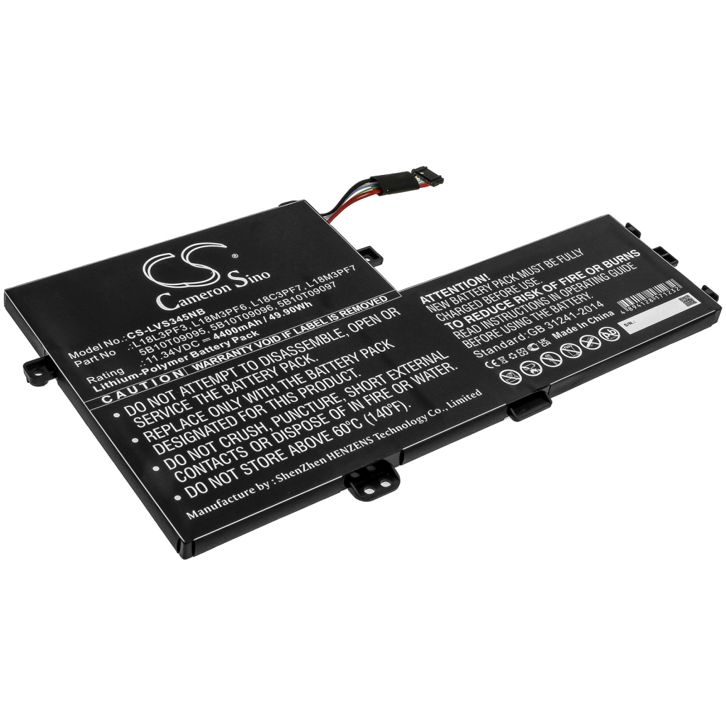Batterier Ersätter IdeaPad S 340-15 IWL(81N800HGE)