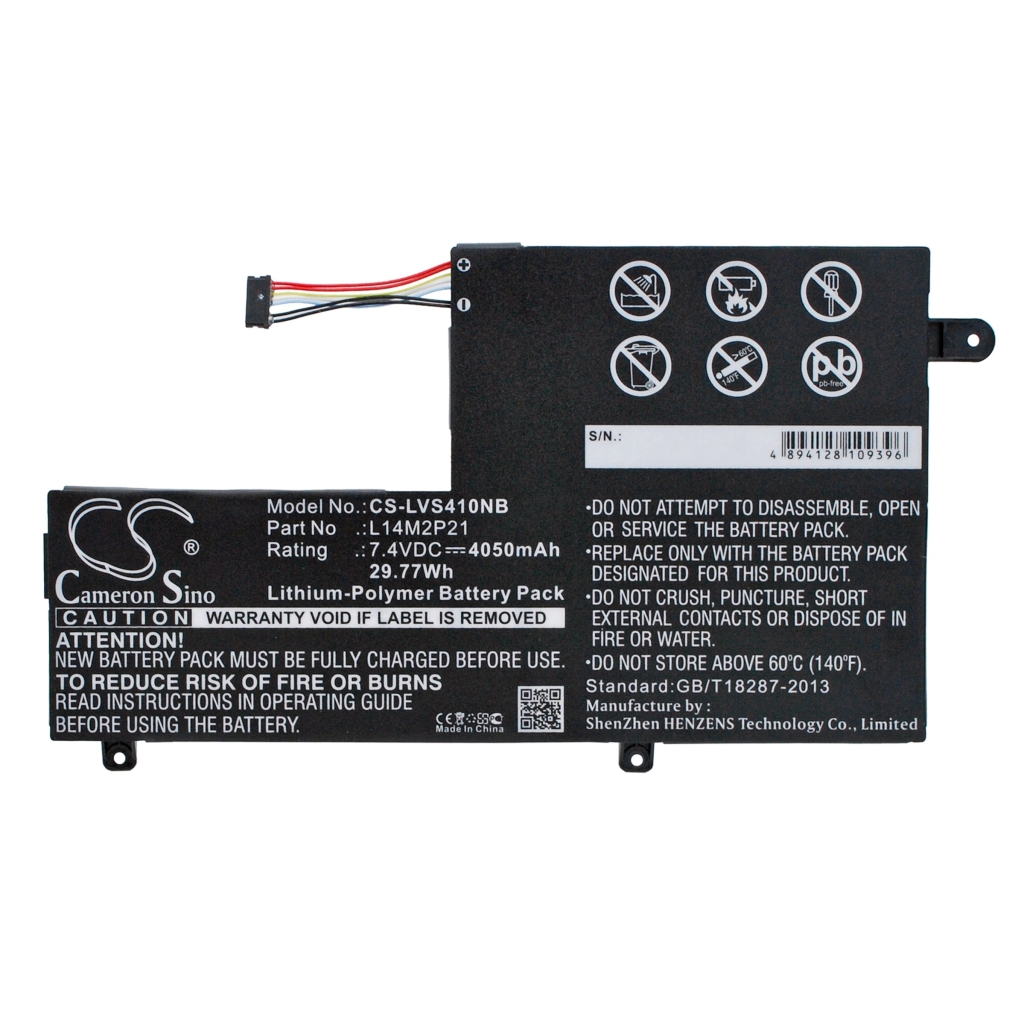 Batterier Ersätter IdeaPad 310S-15IKB(80UW)