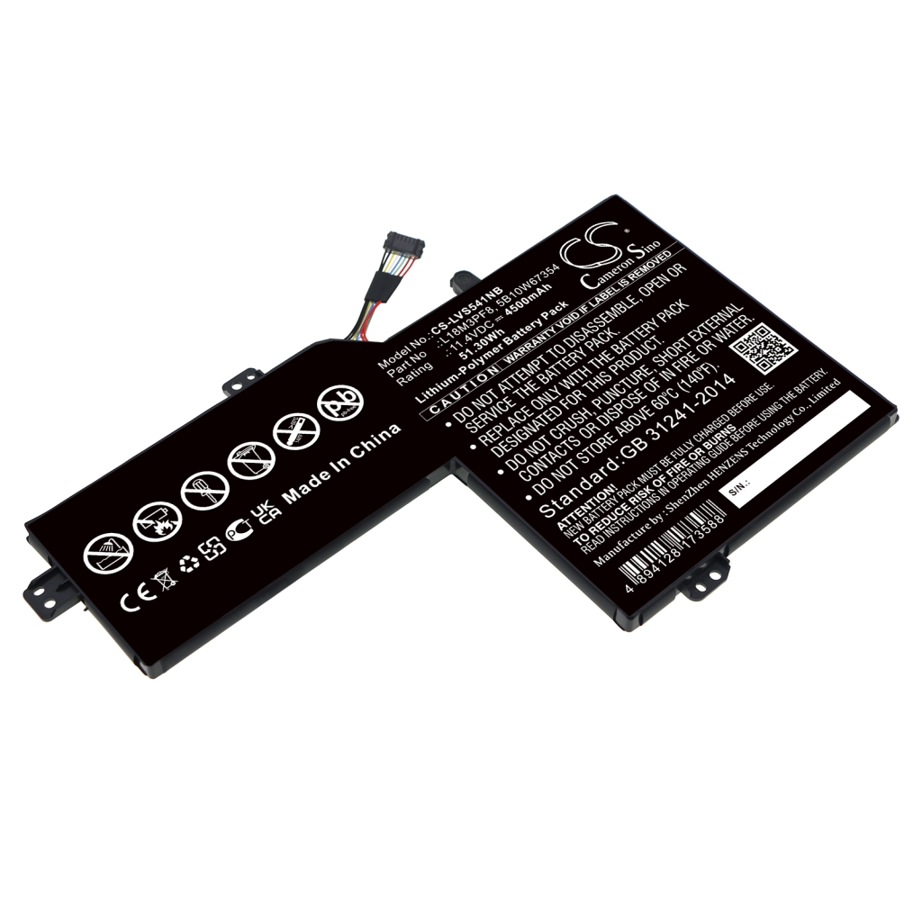 Batterier Ersätter Ideapad S540-15iml(81ng)