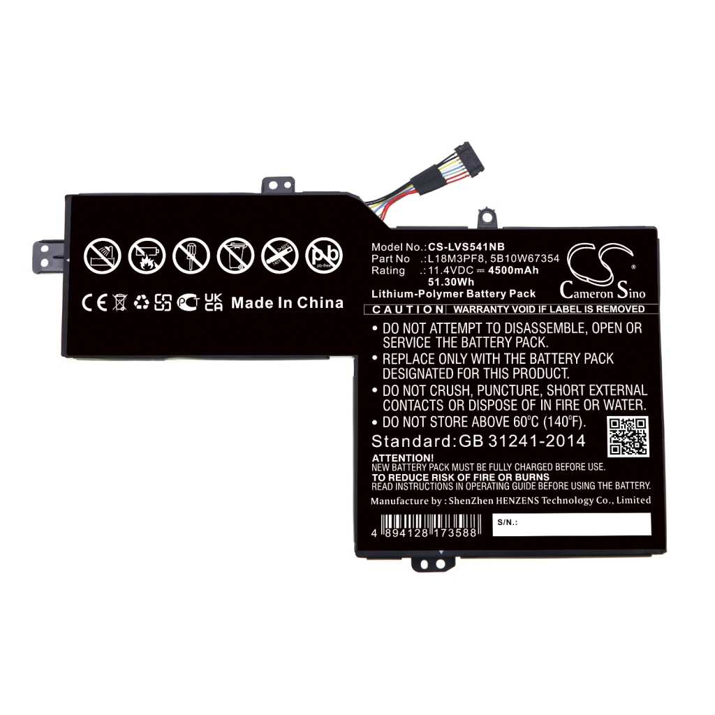 Batterier Ersätter Ideapad S540-15iwl(81ne0040ge)