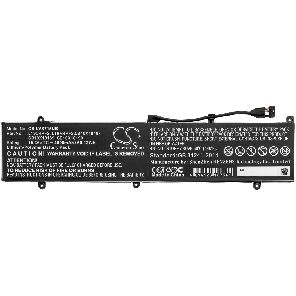 Batterier till bärbara datorer Lenovo CS-LVS715NB