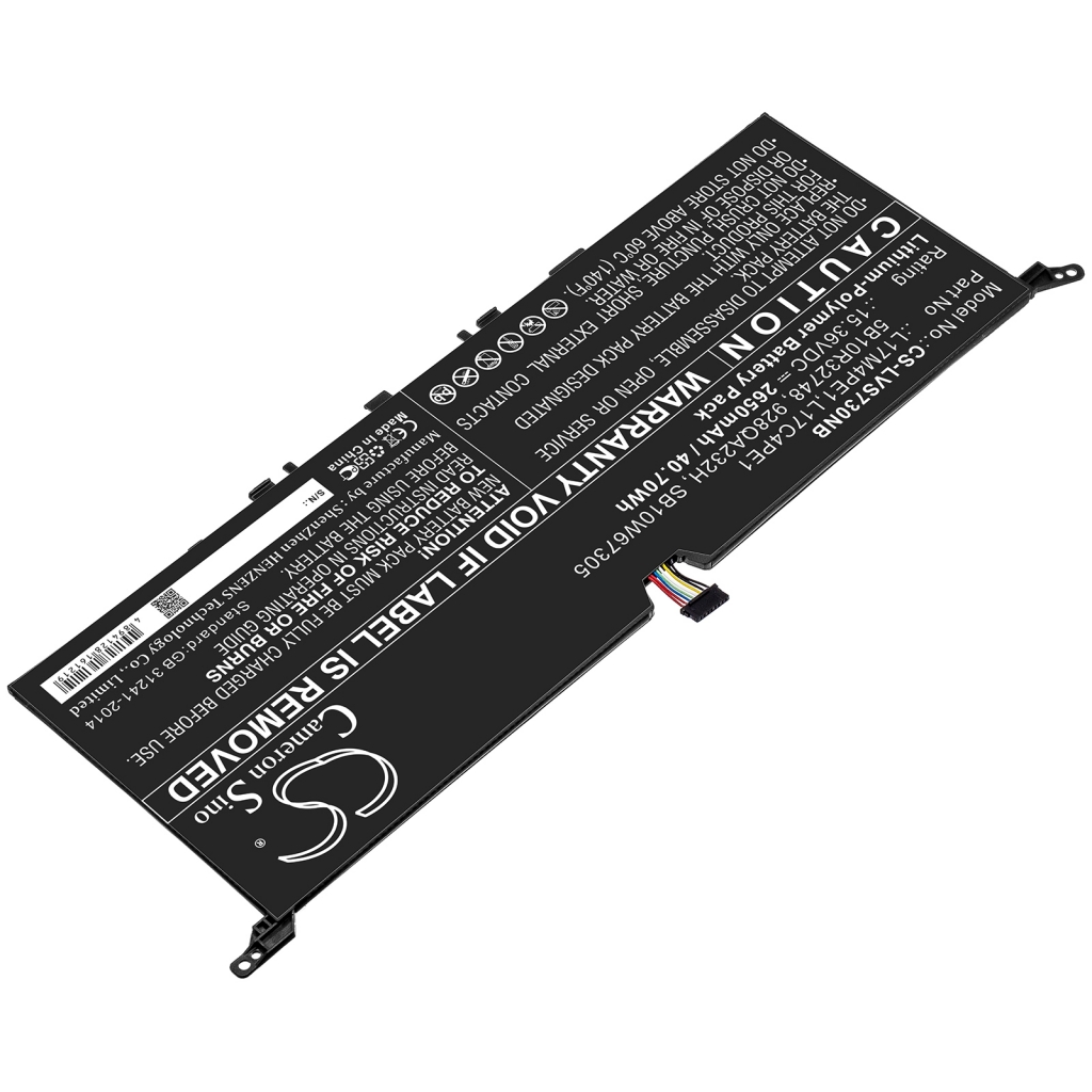 Batterier Ersätter Yoga S730-13IWL (81J0001WGE)