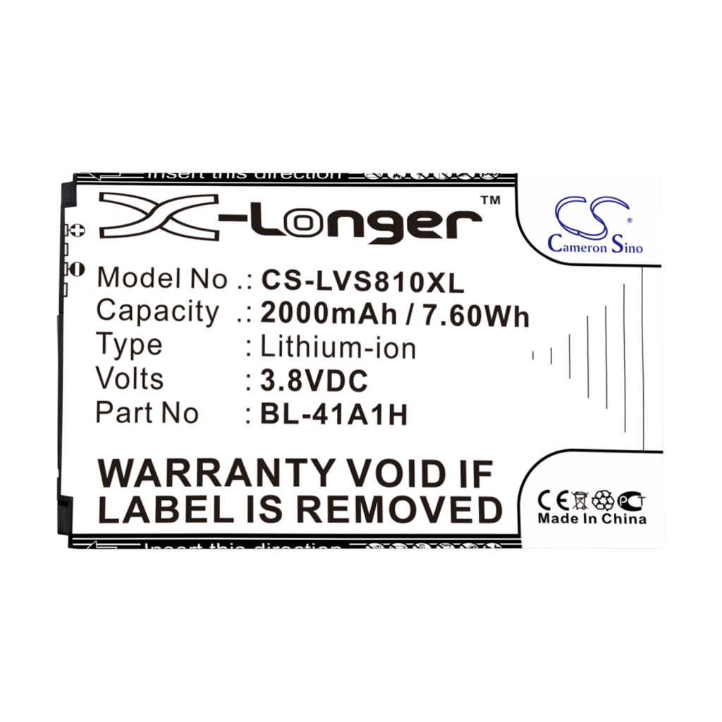 Batterier till mobiltelefoner LG CS-LVS810XL