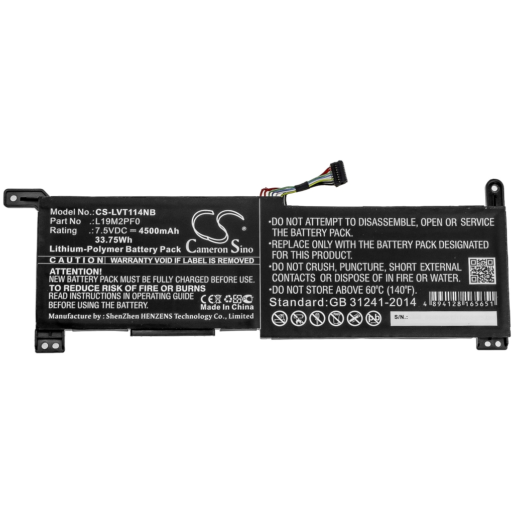 Batterier Ersätter IdeaPad 1-14ADA05 82GW004KAU