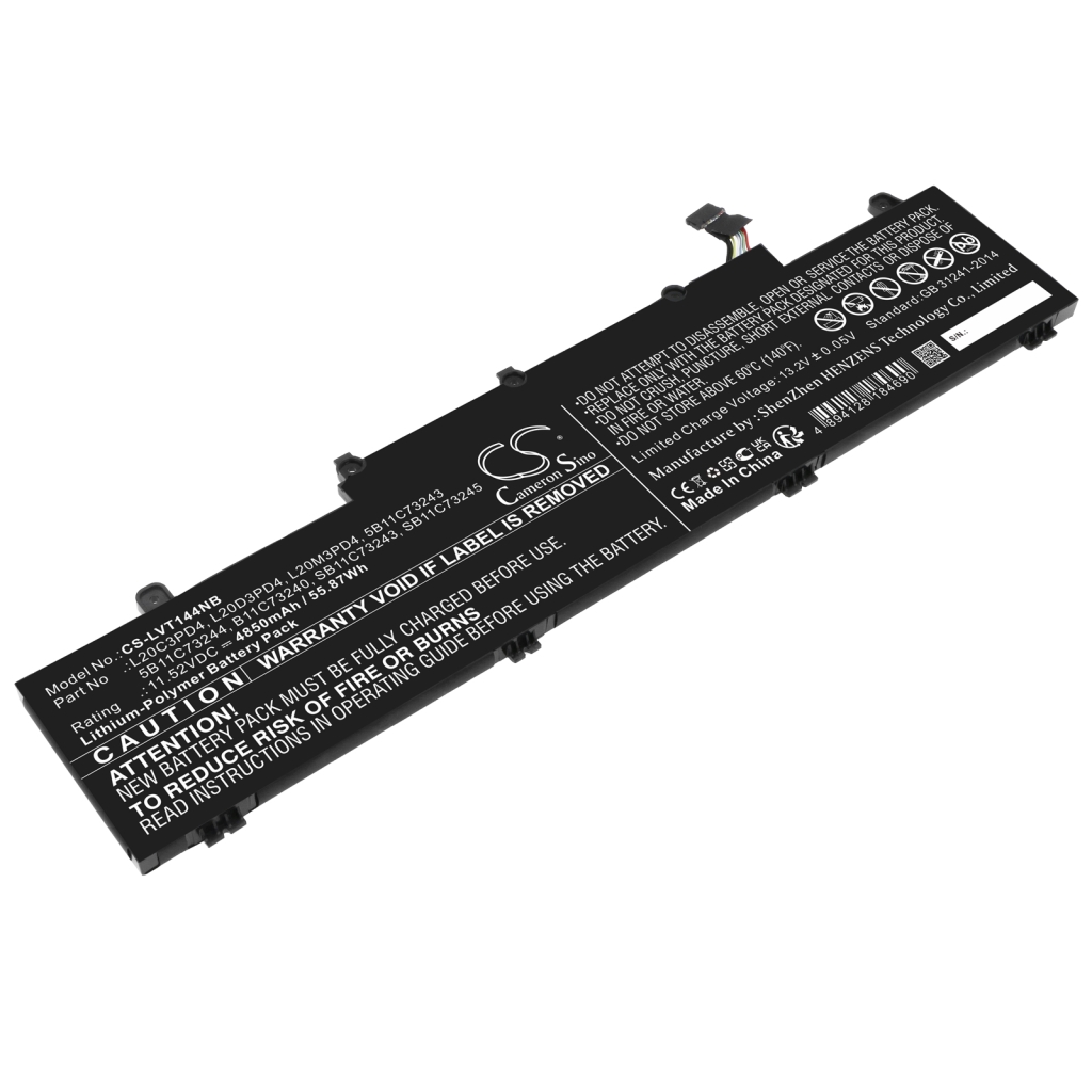Batterier Ersätter ThinkPad E15 Gen 4(AMD)21ED003QFR