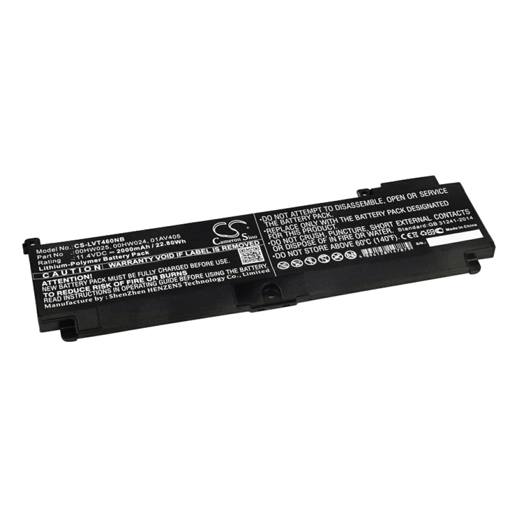 Batterier Ersätter ThinkPad T470s 20JS0025US
