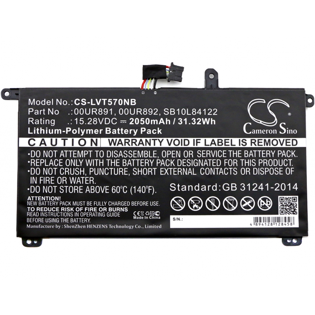 Batterier Ersätter ThinkPad P51s(20HB000UMZ)