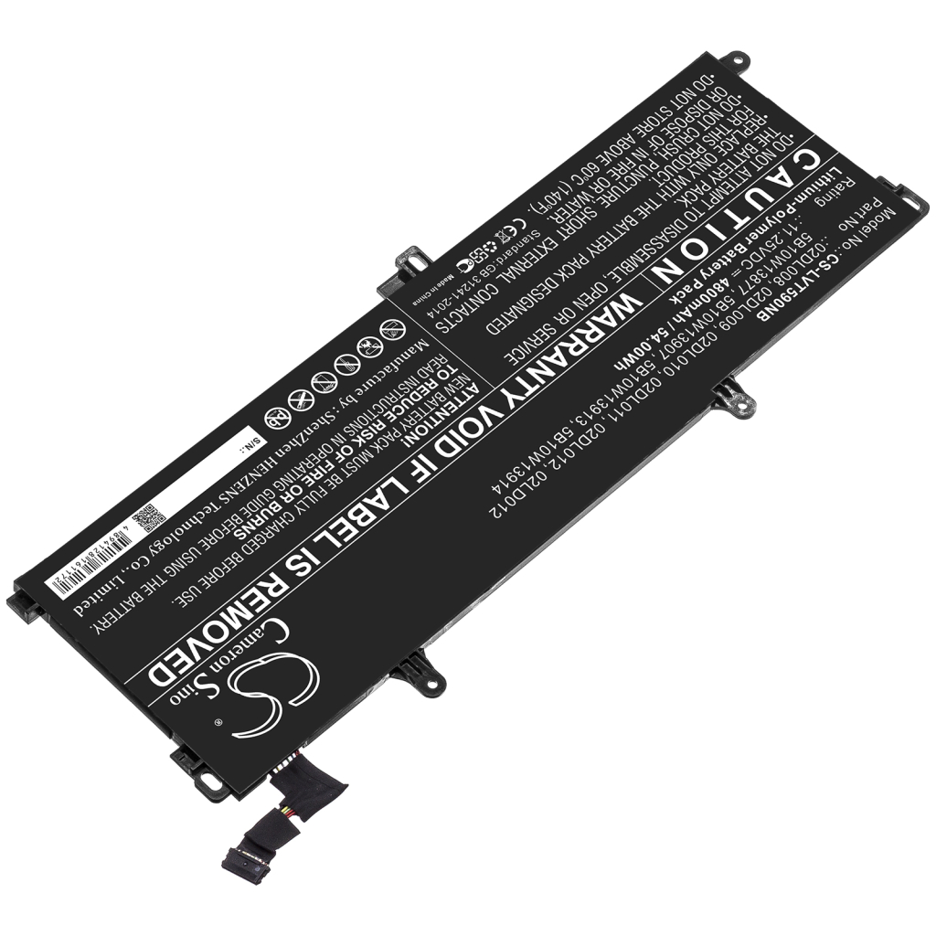 Batterier Ersätter ThinkPad T590 20N4A00JCD
