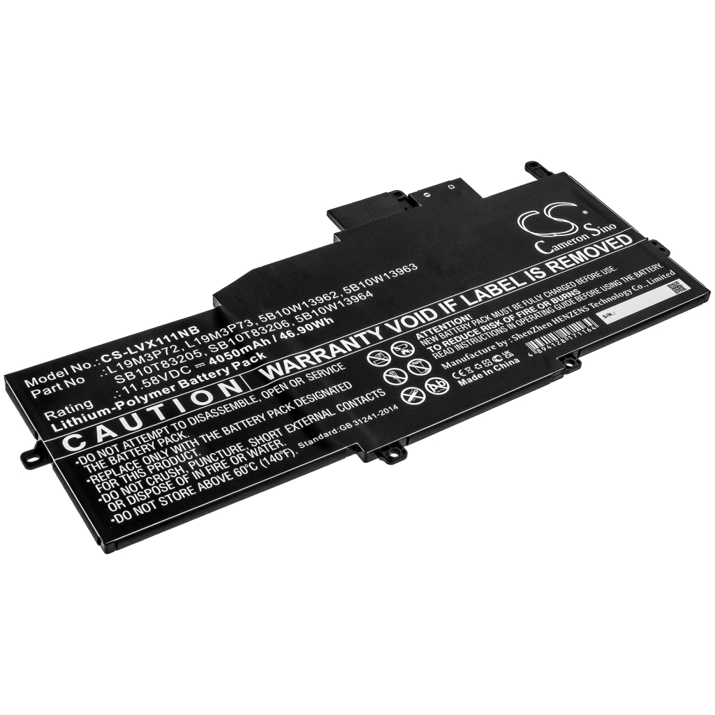 Batterier Ersätter ThinkPad X1 Nano Gen 1-20UN0017MZ