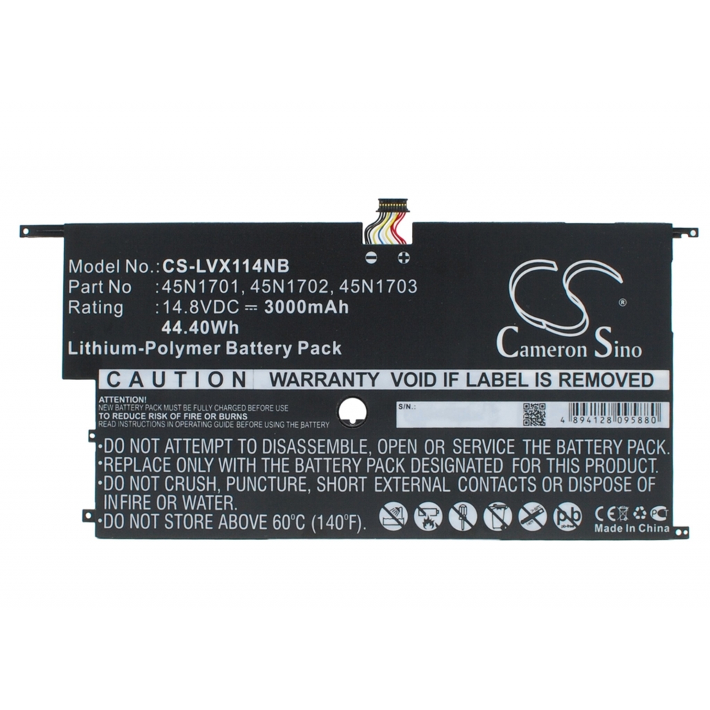 Batterier Ersätter ThinkPad X1 Carbon(20BT-T003HAU)