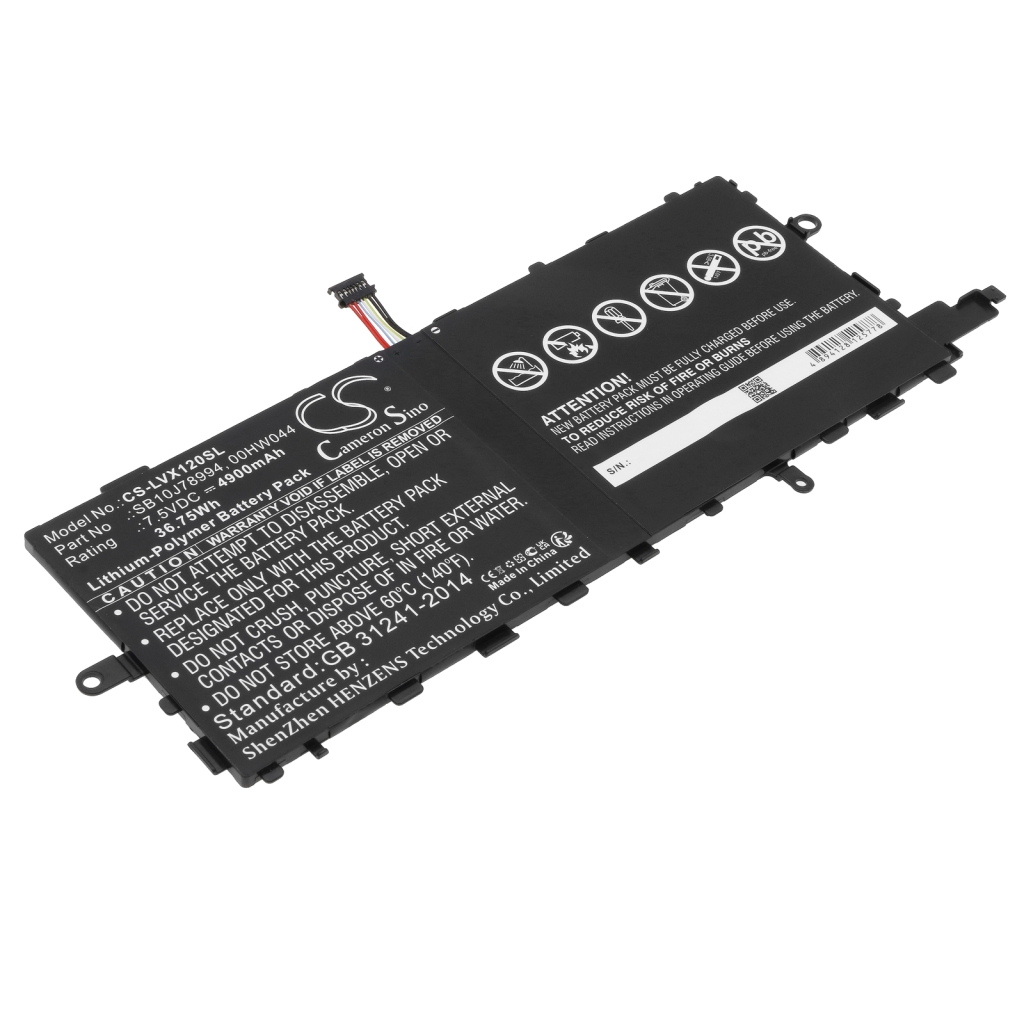 Batterier för surfplattor Lenovo CS-LVX120SL