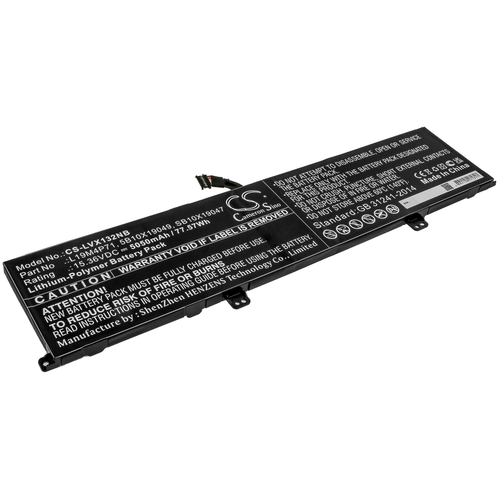 Batterier Ersätter ThinkPad X1 Extreme Gen 3 20TK000DUK