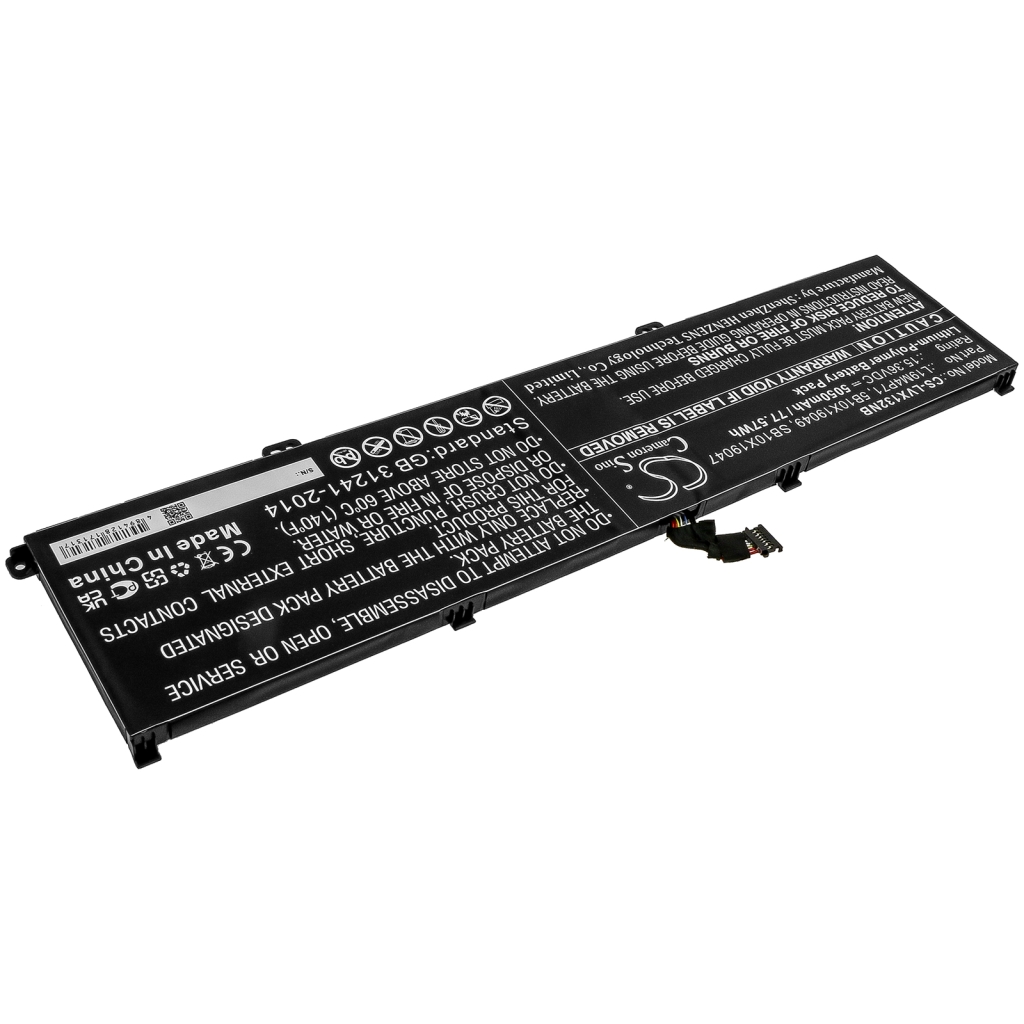 Batterier Ersätter ThinkPad X1 Extreme Gen 3 20TK000DUK