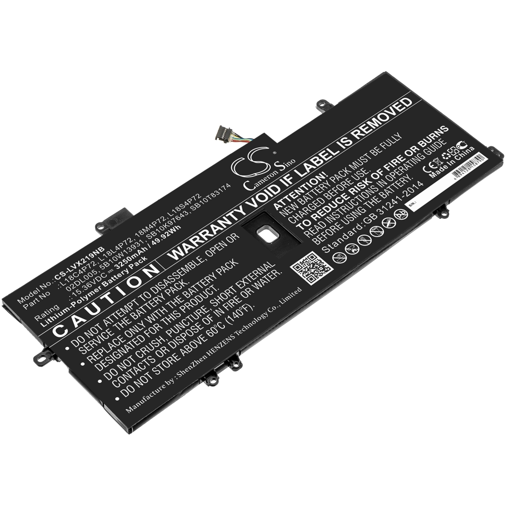 Batterier till bärbara datorer Lenovo CS-LVX219NB