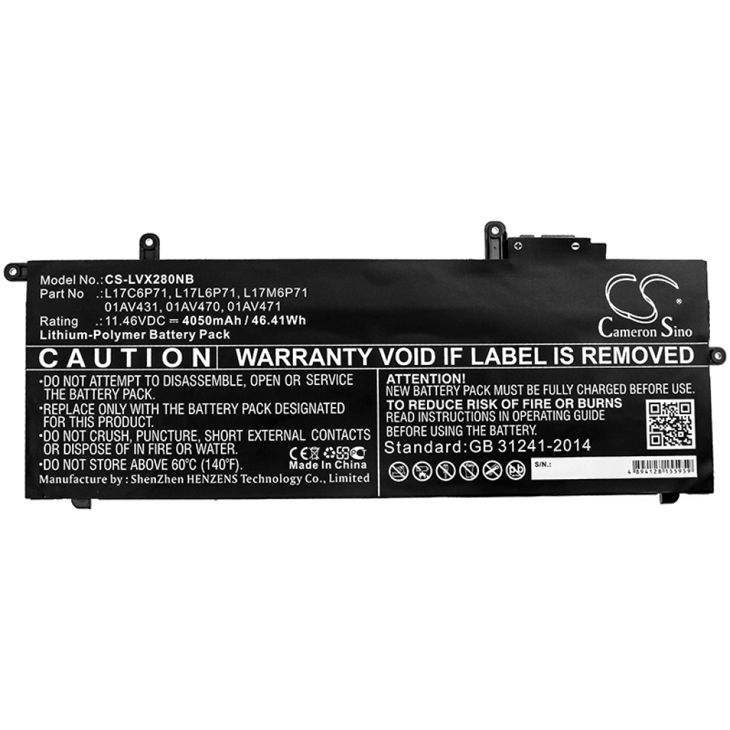 Battery Replaces L17L6P71