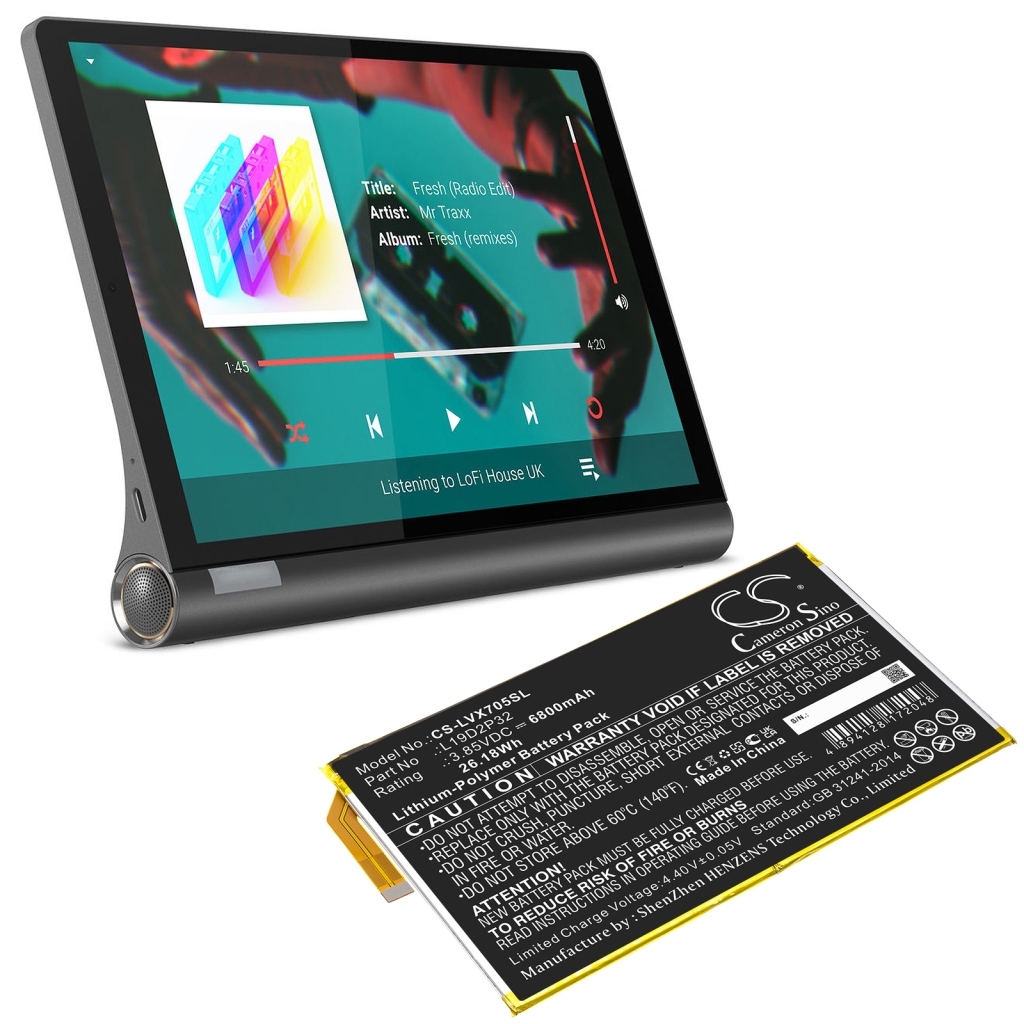 Batterier Ersätter Yoga Smart Tab