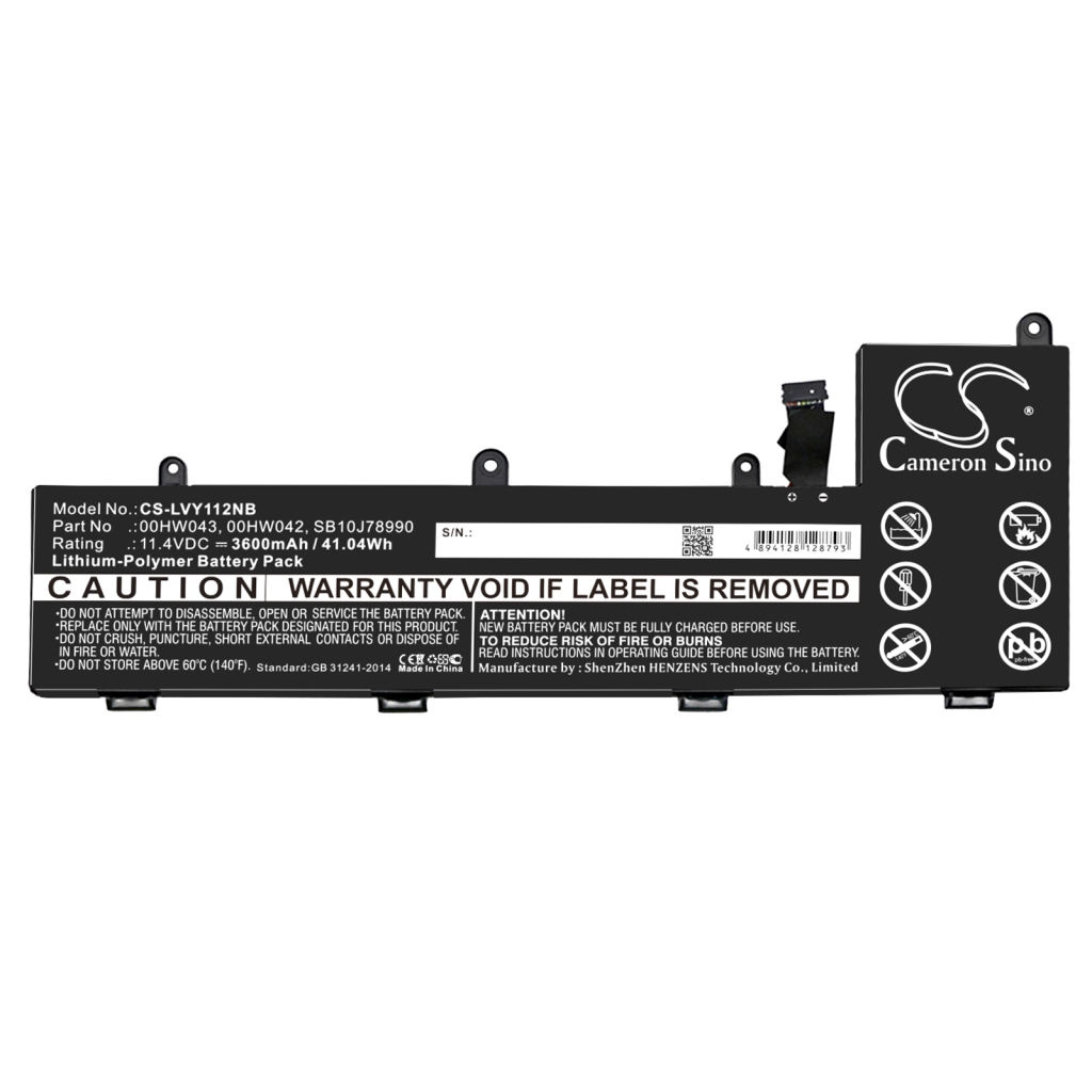 Batterier Ersätter ThinkPad Yoga 11e Chromebook 20ge