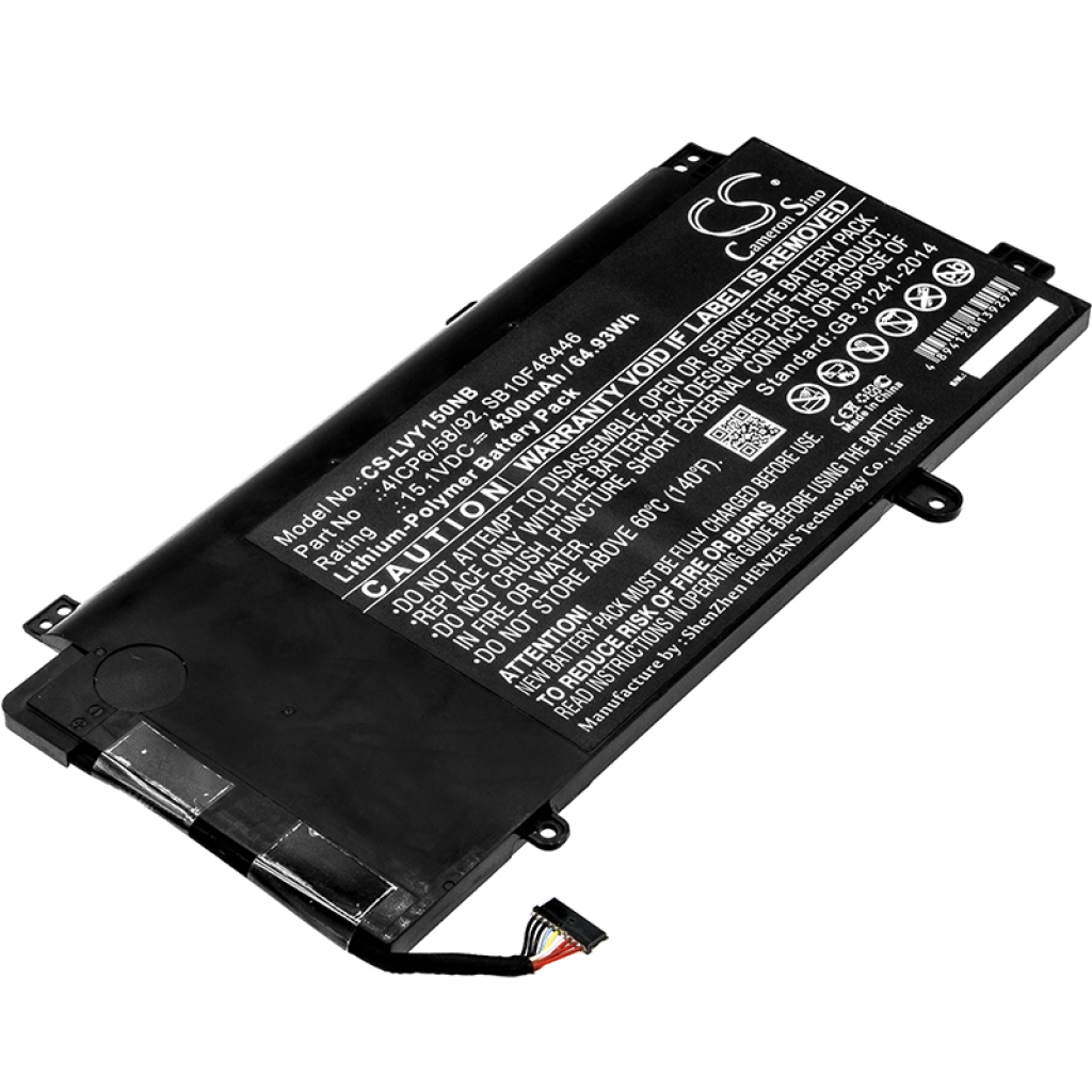 Batterier till bärbara datorer Lenovo CS-LVY150NB