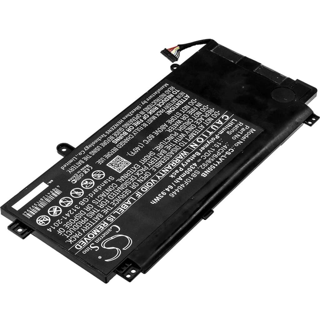 Batterier Ersätter ThinkPad Yoga 15