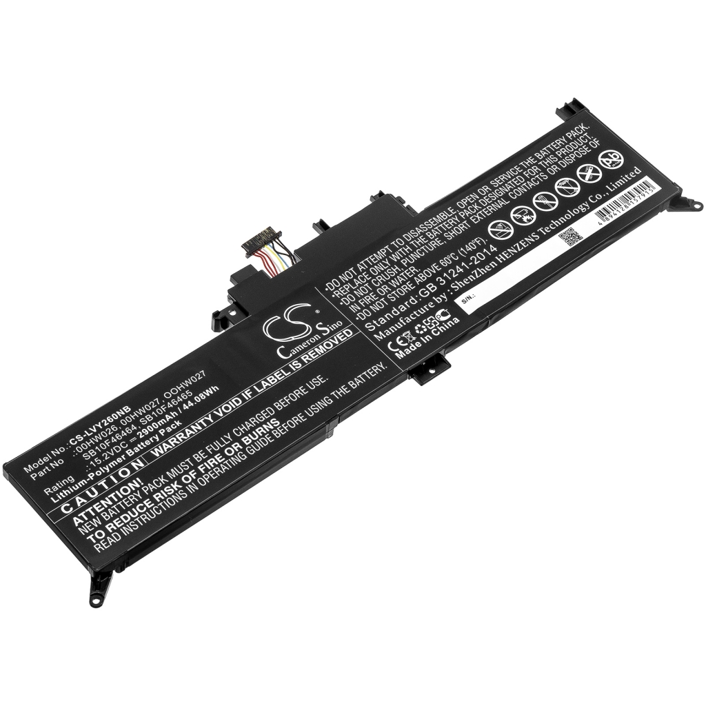 Batterier Ersätter ThinkPad Yoga 260(20FE-0032AU)