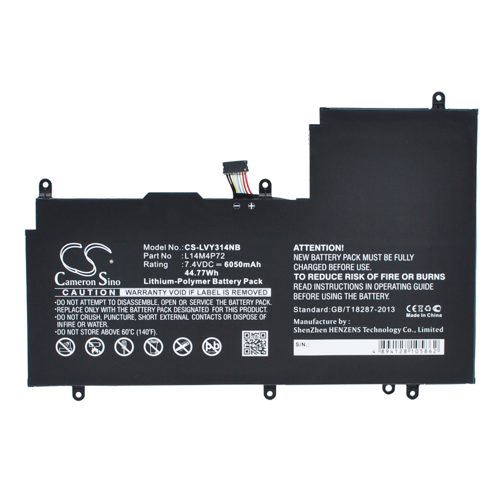 Batterier Ersätter Yoga 700-14ISK(80QD006VGE)