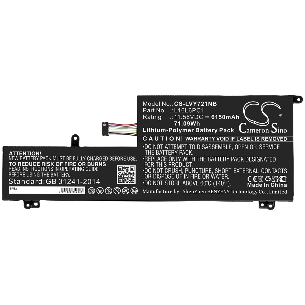 Battery Replaces L16C6PC1