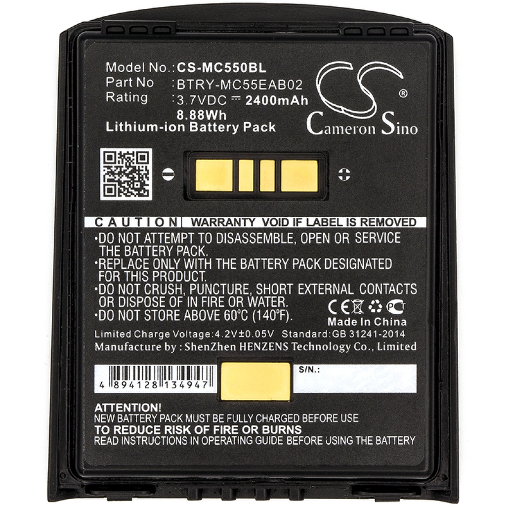 Batterier för skanner Symbol CS-MC550BL