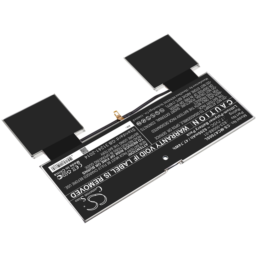Batterier för surfplattor Microsoft CS-MCA700SL