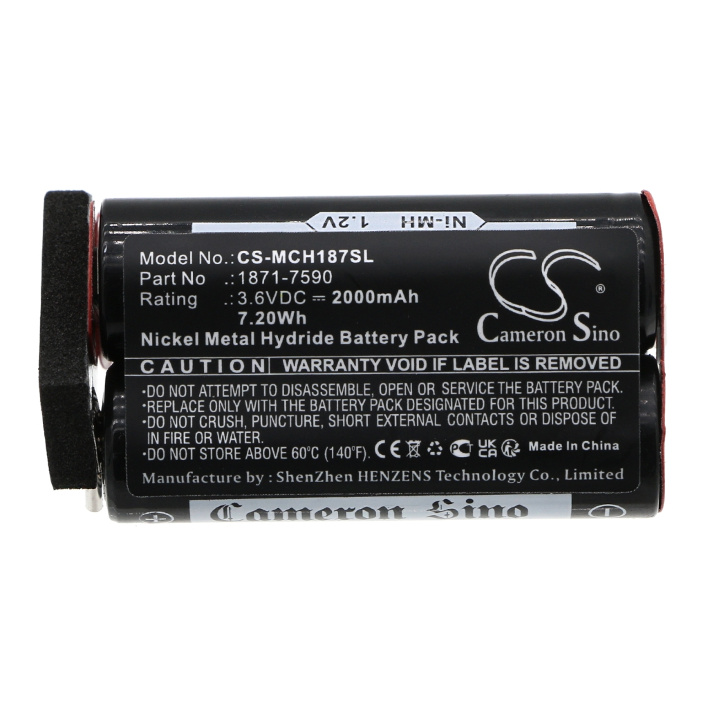 Batterier Ersätter Super Cordless 1872 clipper