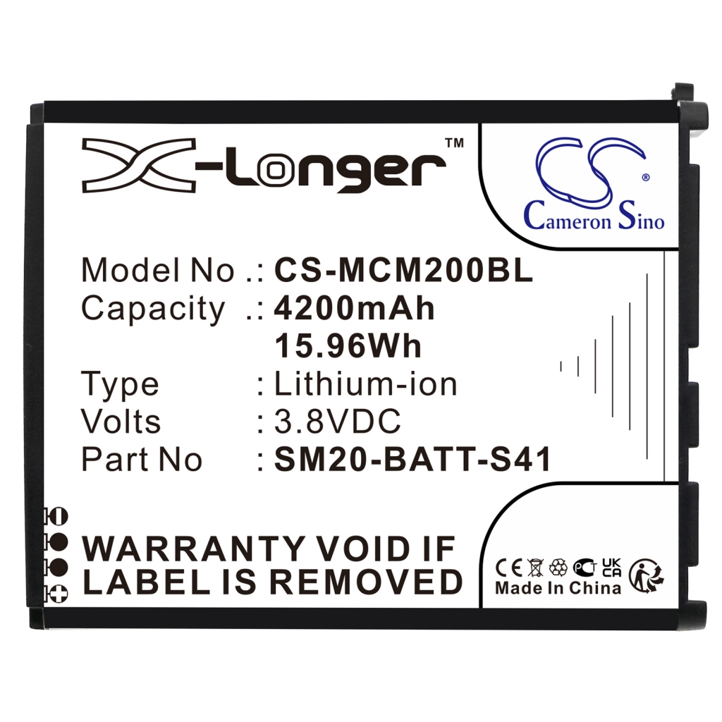Batterier för skanner M3 Mobile CS-MCM200BL