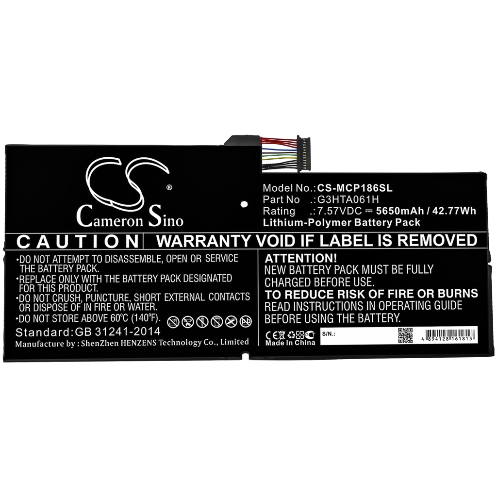 Battery Replaces G3HTA061H