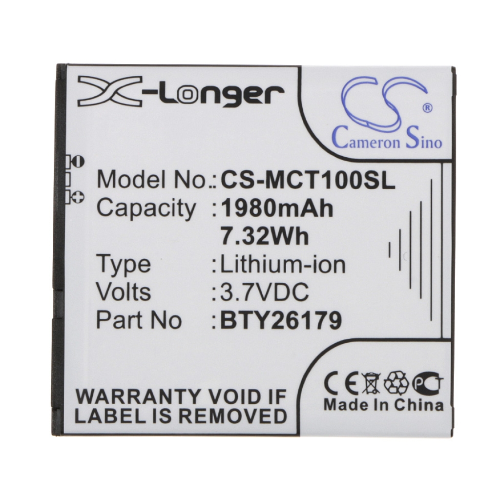 Batterier till mobiltelefoner Mobistel CS-MCT100SL